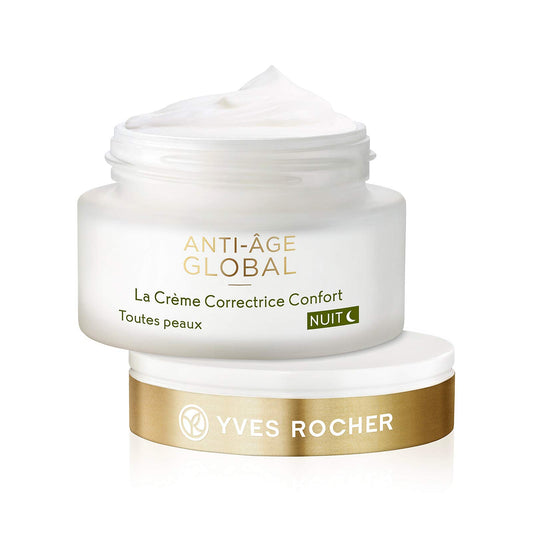 Yves Rocher night cream texture melts on skin for comfortable overnight care