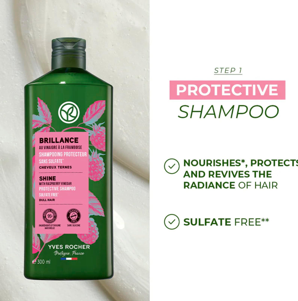 Yves Rocher raspberry vinegar enrichment supports color protection and shine