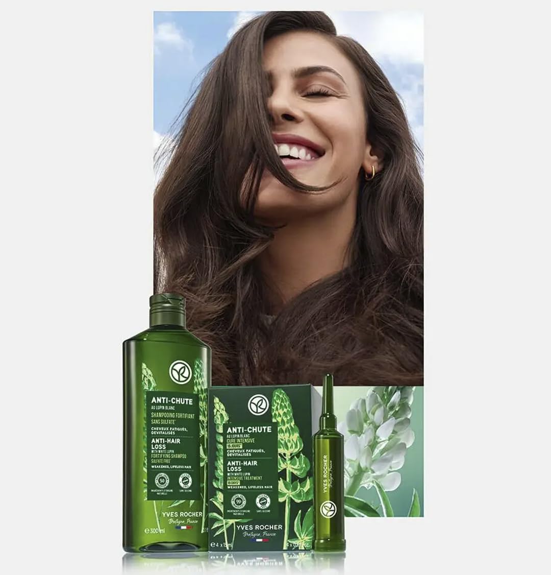 Yves Rocher sulfate-free formula for weakened hair clean and gentle care.