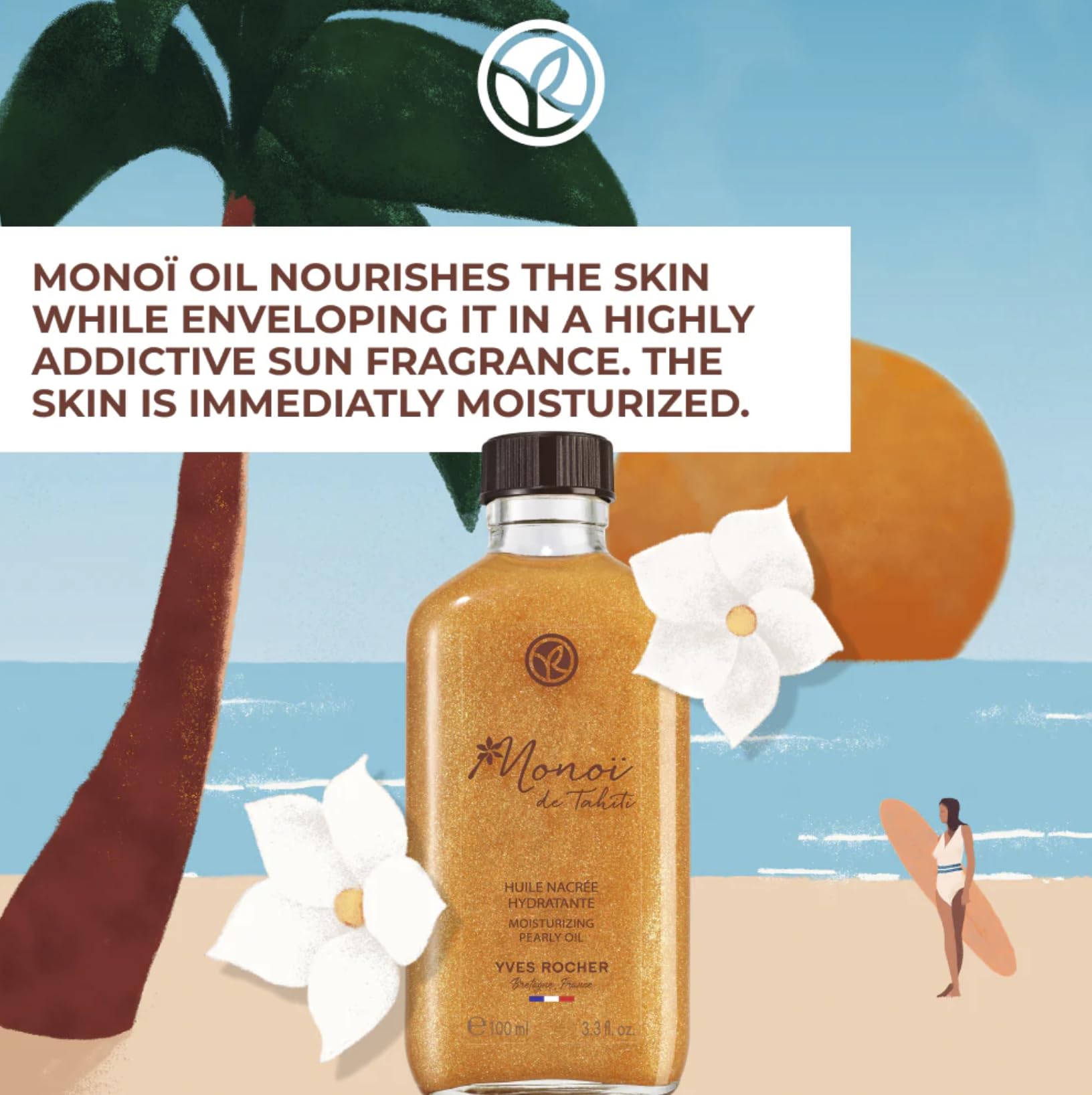 Yves Rocher tiare flower scent conveys tropical aroma for summer moments