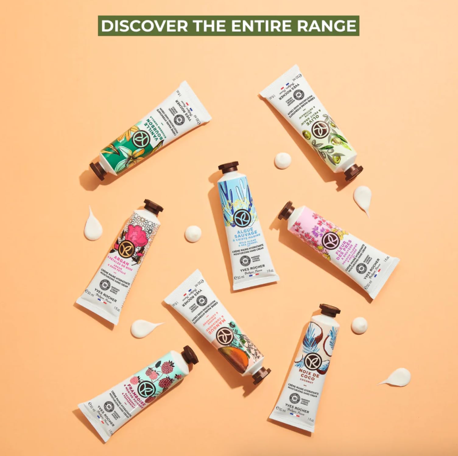 Yves Rocher tube packaging is convenient for travel and on-the-go routines.