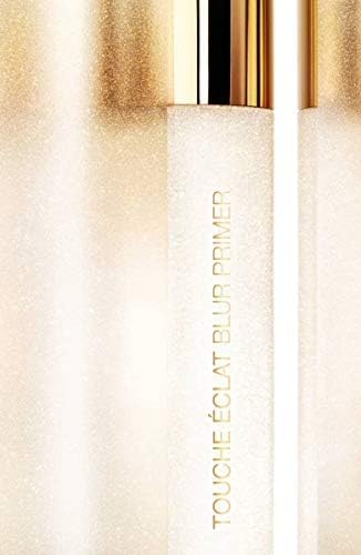 Yves Saint Laurent Blur Primer Silver on skin delivers radiant, hydrated finish for makeup.