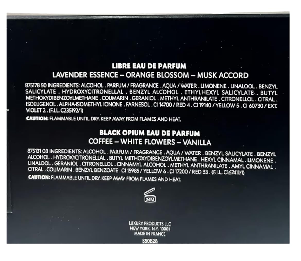 YSL gift-set packaging with two scents for thoughtful presents.