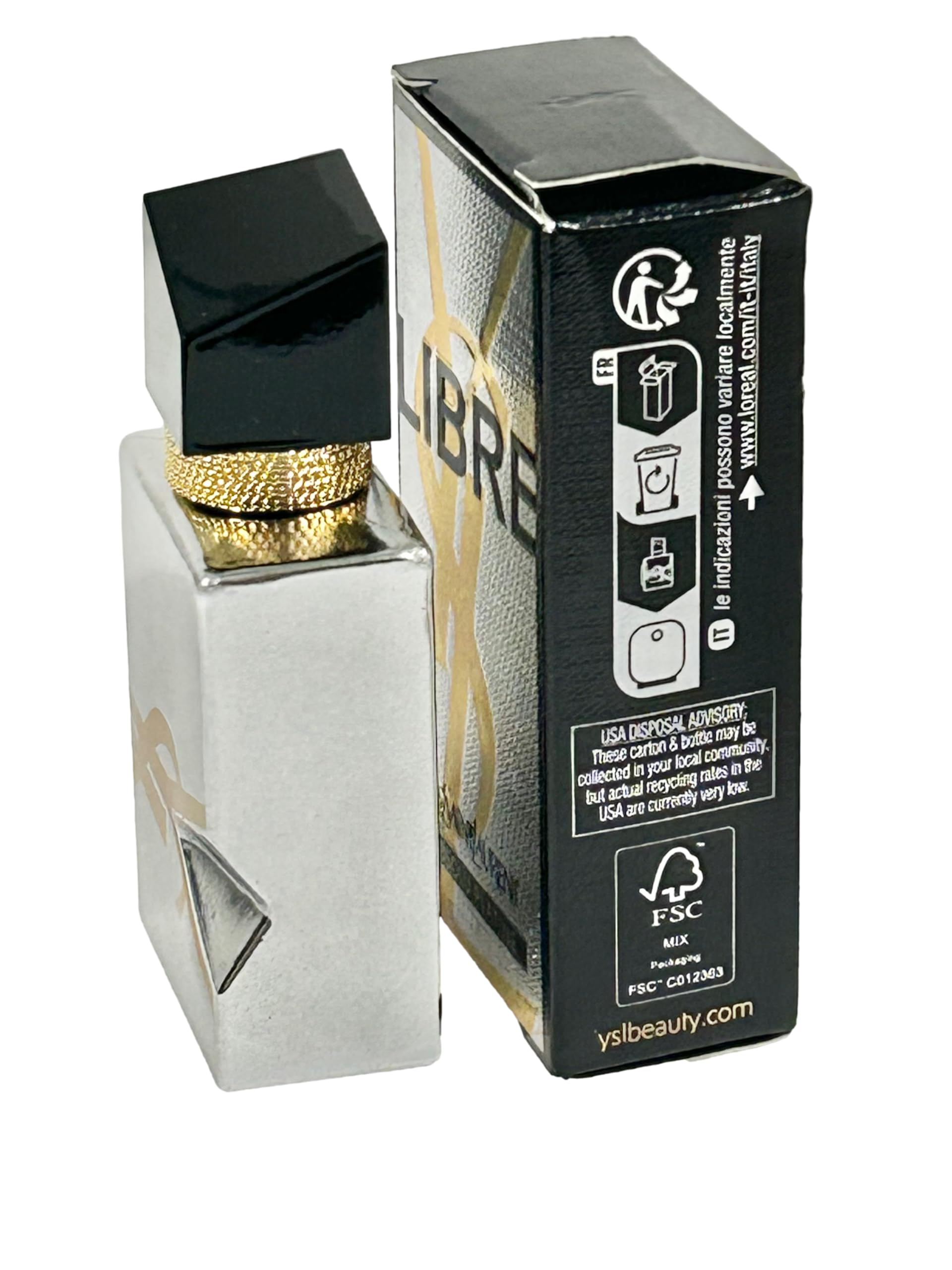 YSL Libre Absolu Platine cap emphasizing couture-inspired premium spray