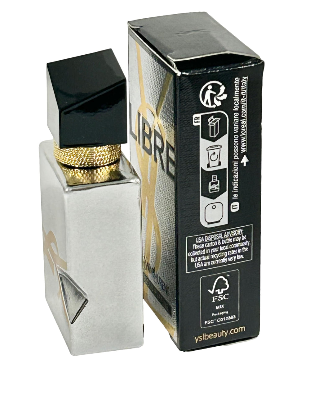 YSL Libre Absolu Platine cap emphasizing couture-inspired premium spray