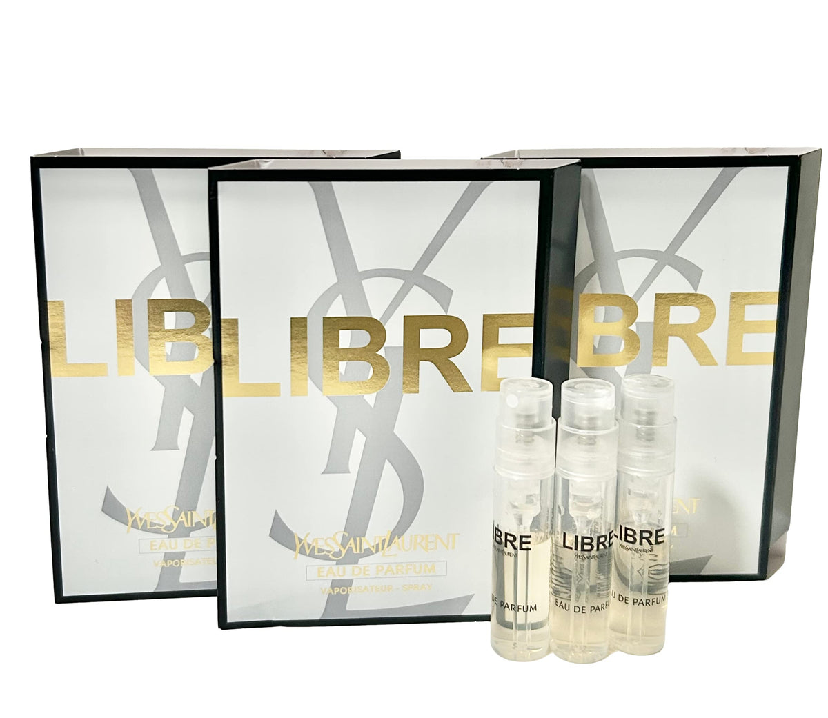 YSL Libre mini spray sample for on-the-go scent exploration.