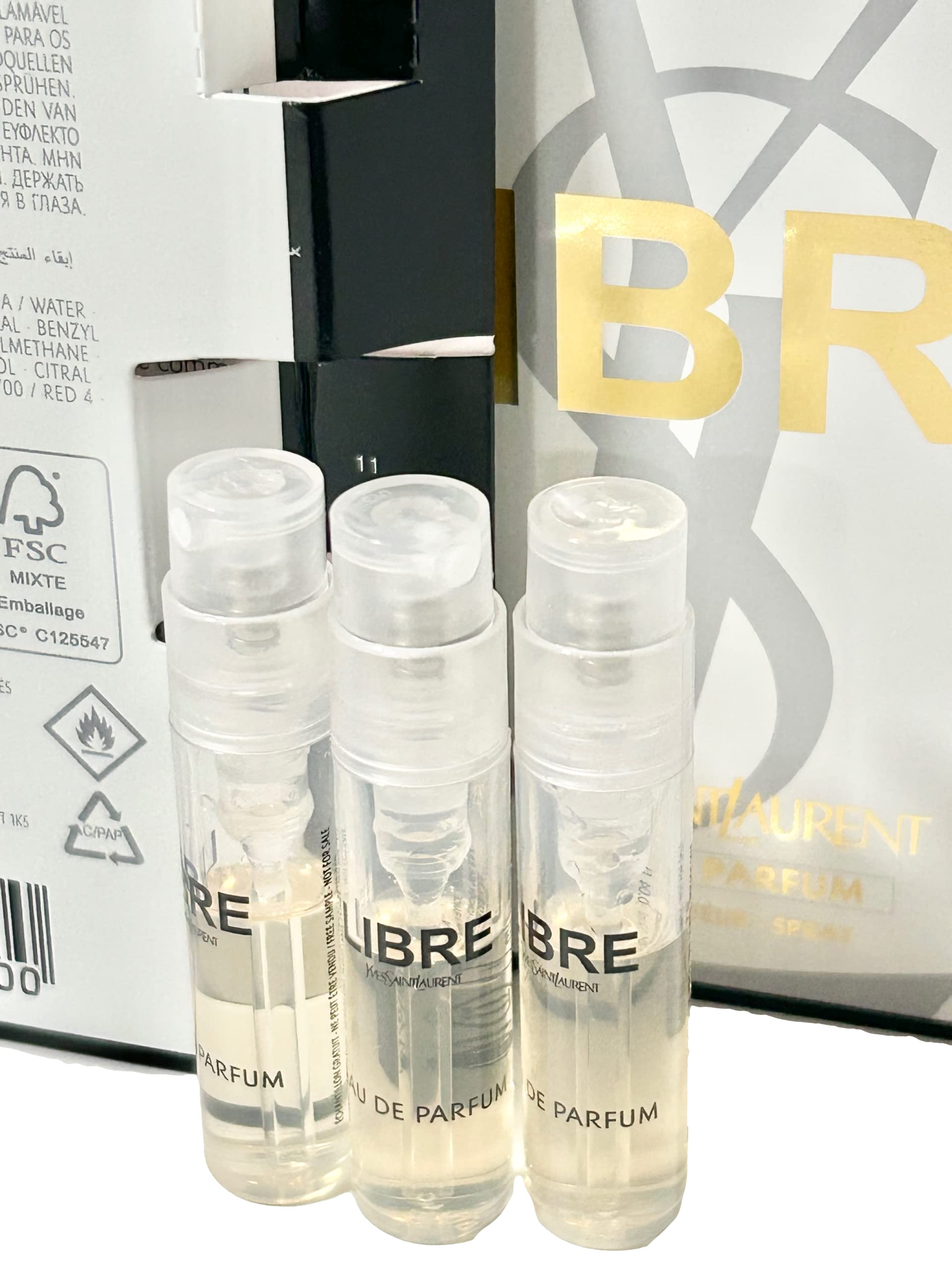 YSL Libre travel-size mini bottle for fragrance testing while traveling.