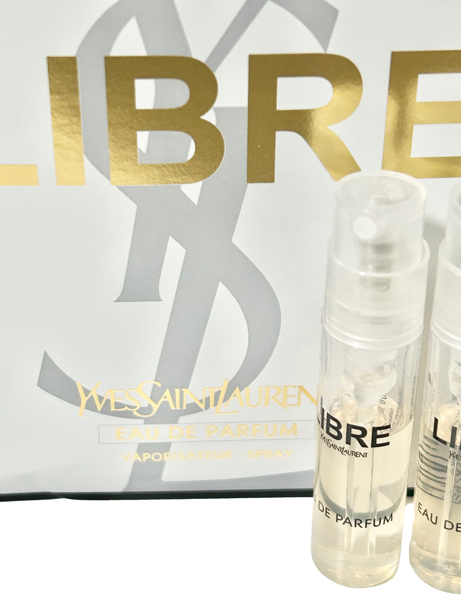 YSL Libre compact 1-2ml vial ideal for quick refreshes on the move.