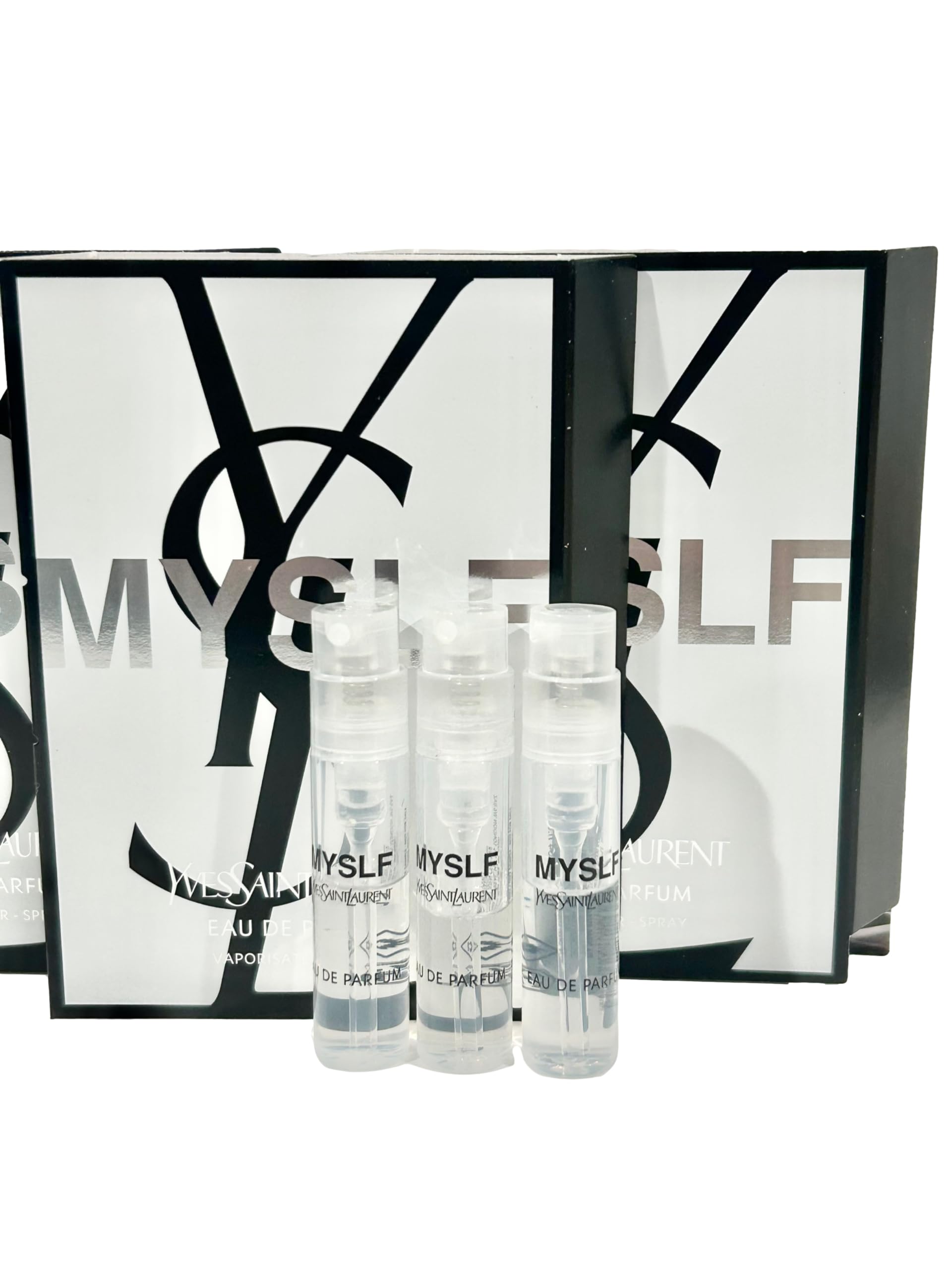 YSL MYSLF 1.2 ml vial with woody eau de parfum perspective
