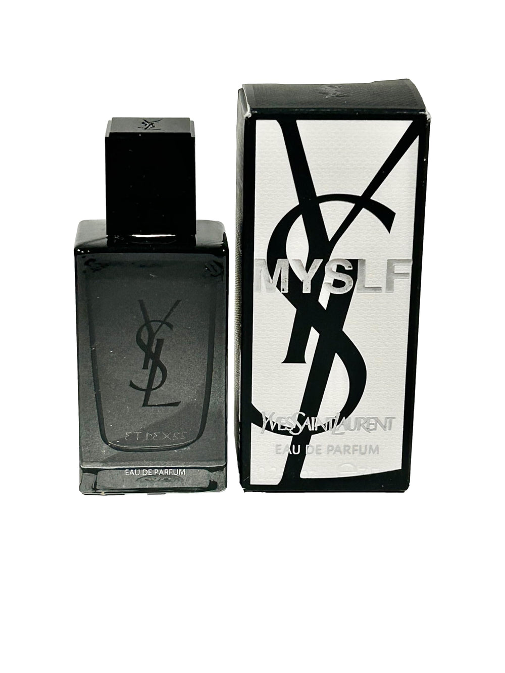 Yves Saint Laurent MYSLF miniature on vanity, daily scent option.