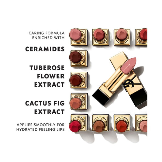 YSL Brun Caftan lipstick swatch showing rich color and smooth texture