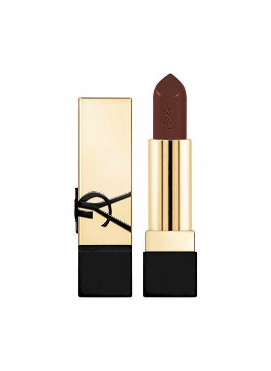 Yves Saint Laurent N13 Effortless Maroon swatch shows rich color and semi-matte finish