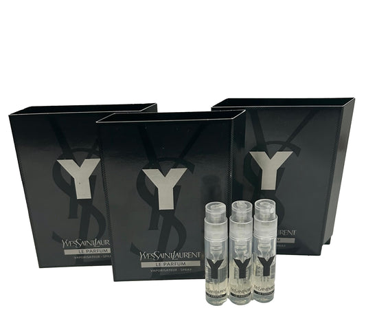 Yves Saint Laurent Y Men LE PARFUM spray vial, compact for on-the-go fragrance touch-ups.