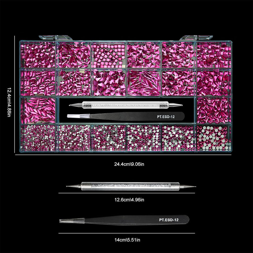 Yzzseven lightweight rhinestones easy to apply on nails
