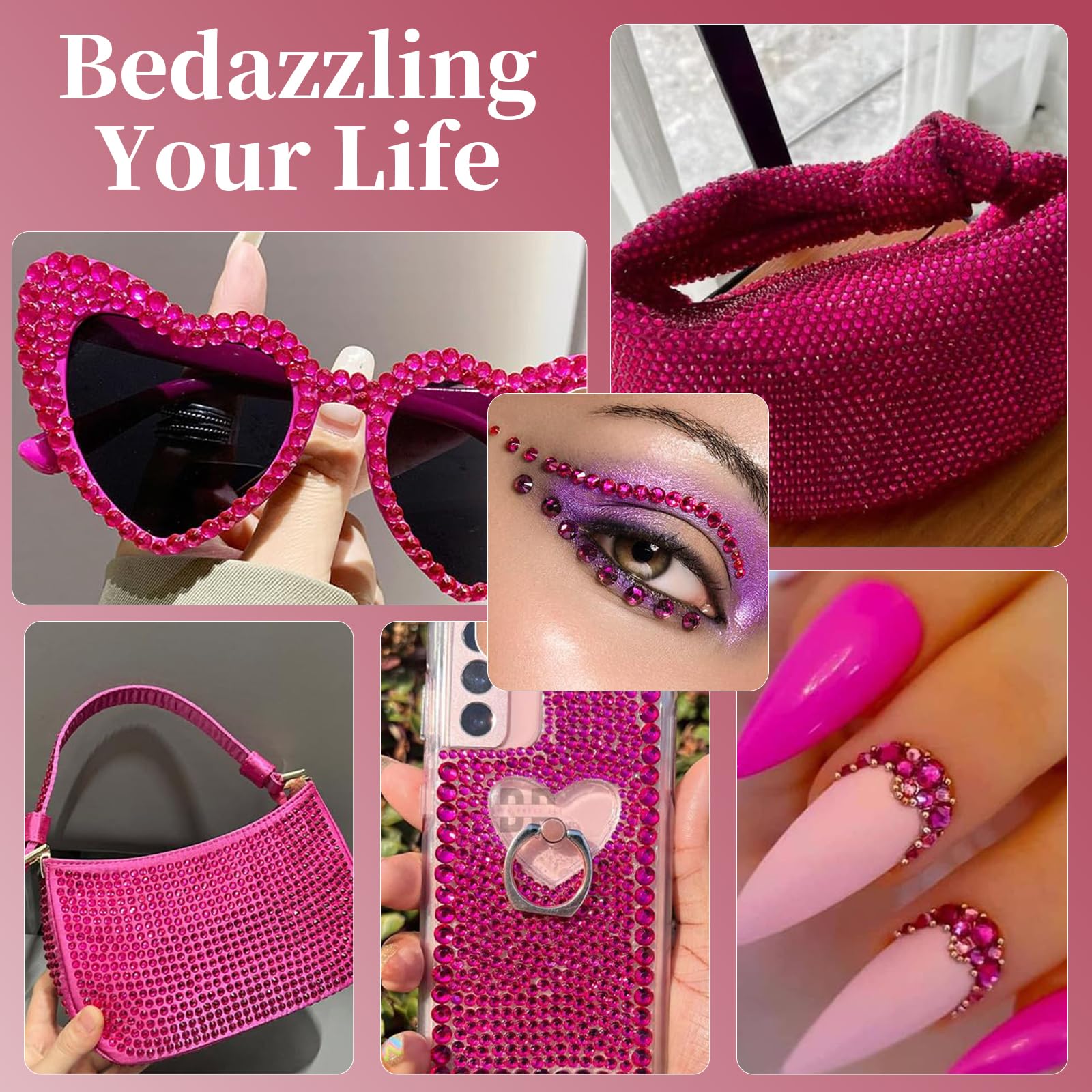 Yzzseven nail art rhinestones in 20 styles for glamorous designs