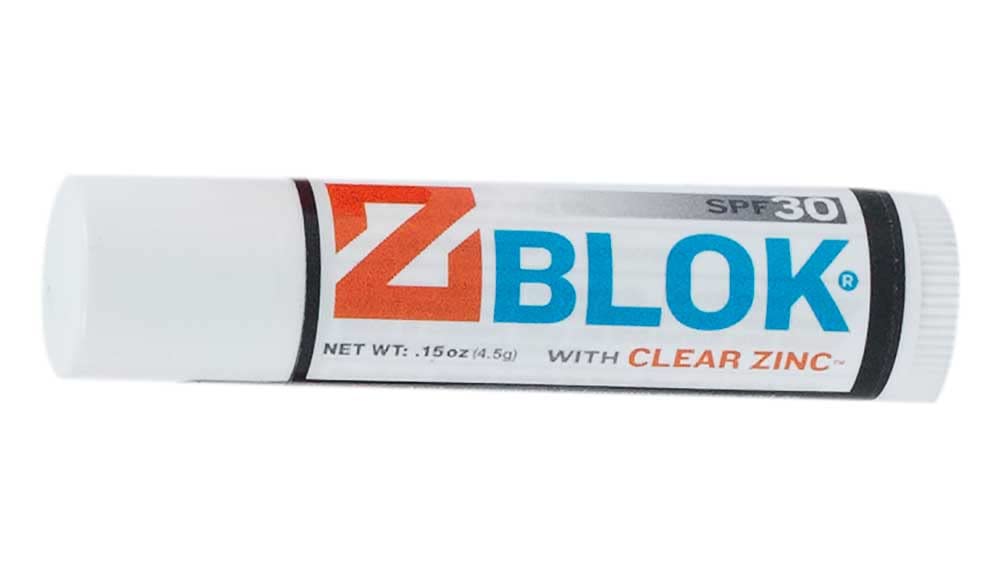 Z Blok zinc-oxide clear rub on lips delivers invisible protection for daily use.