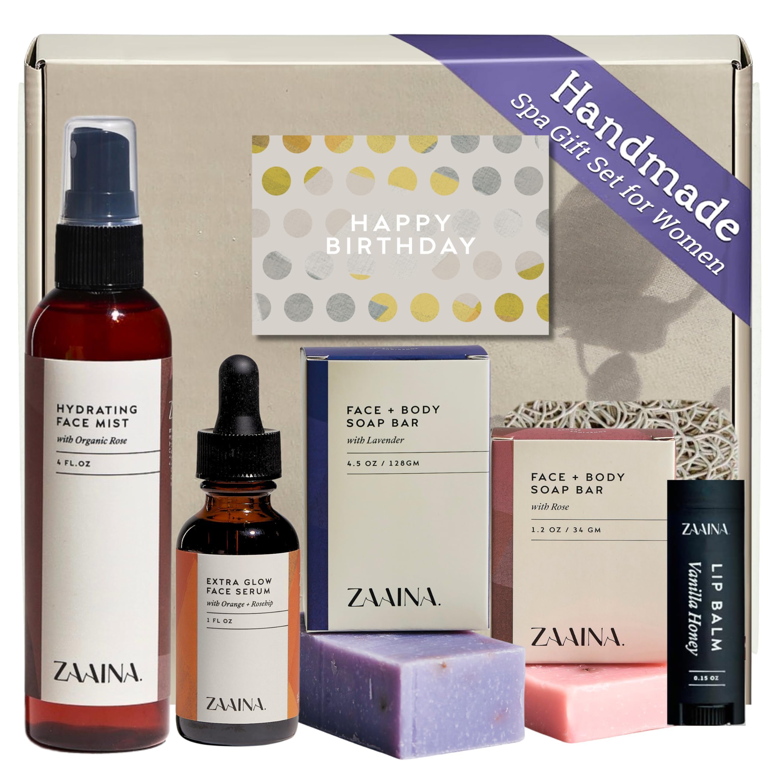 ZAAINA Birthday Gift Set for Women bath gift box for at-home pampering