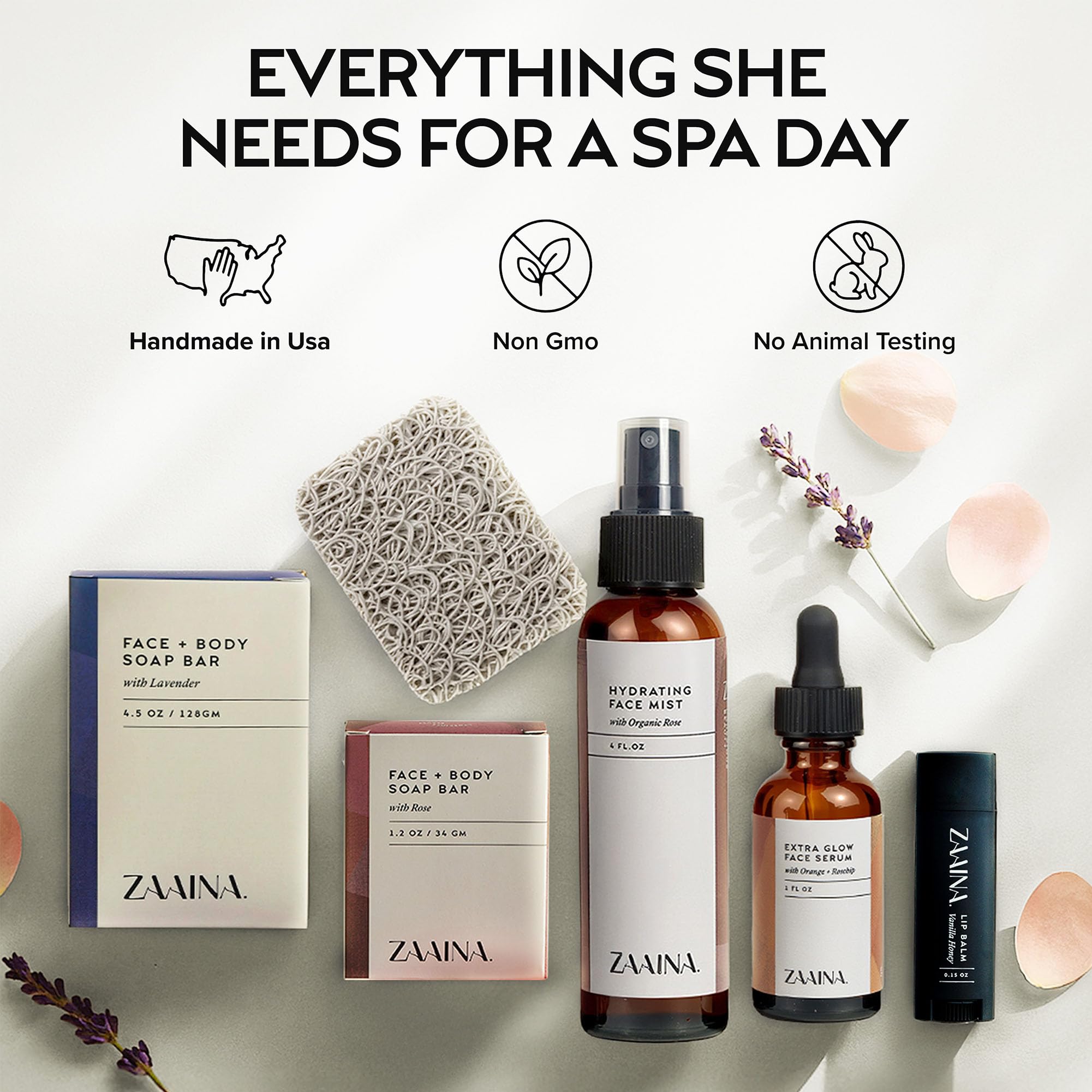 ZAAINA Birthday Gift Set for Women body care collection for luxurious skincare routine