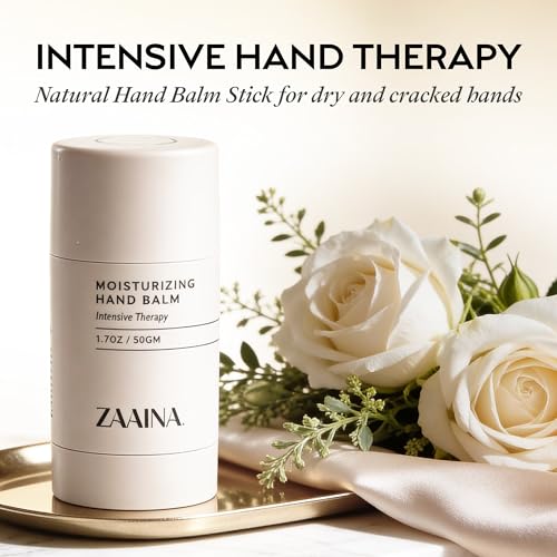 ZAAINA Intensive Hand Balm Stick on-the-go use for dry hands.