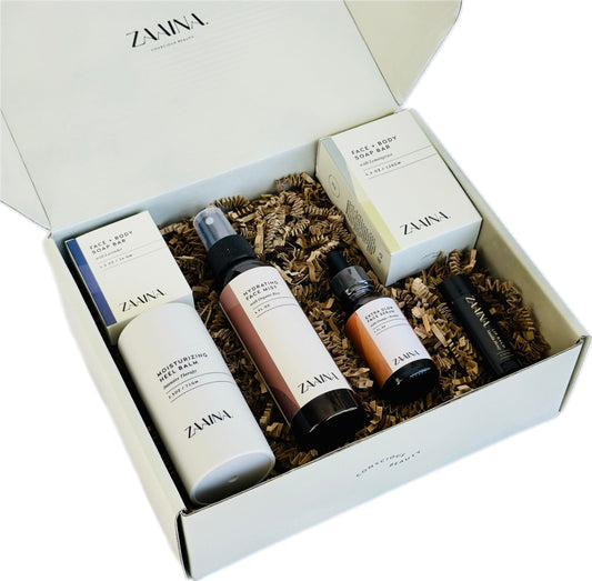 ZAAINA Spa Gift Set rose face mist bottle with soothing aroma