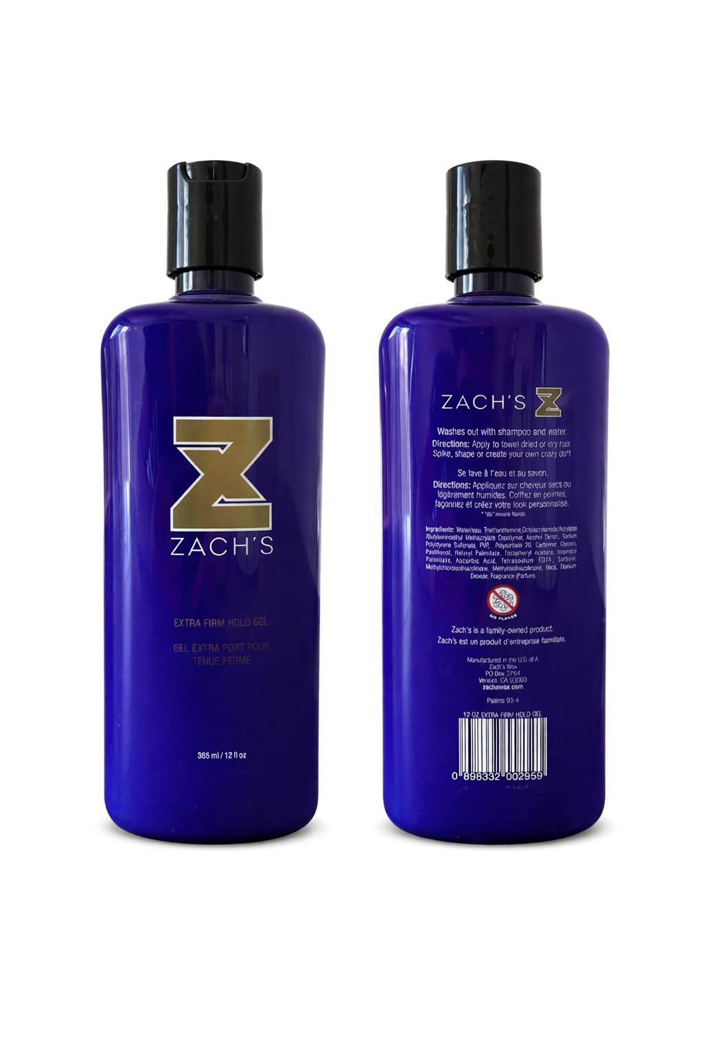 Zach's Wax Firm Hold hair-style shows a natural shine with minimal residue.
