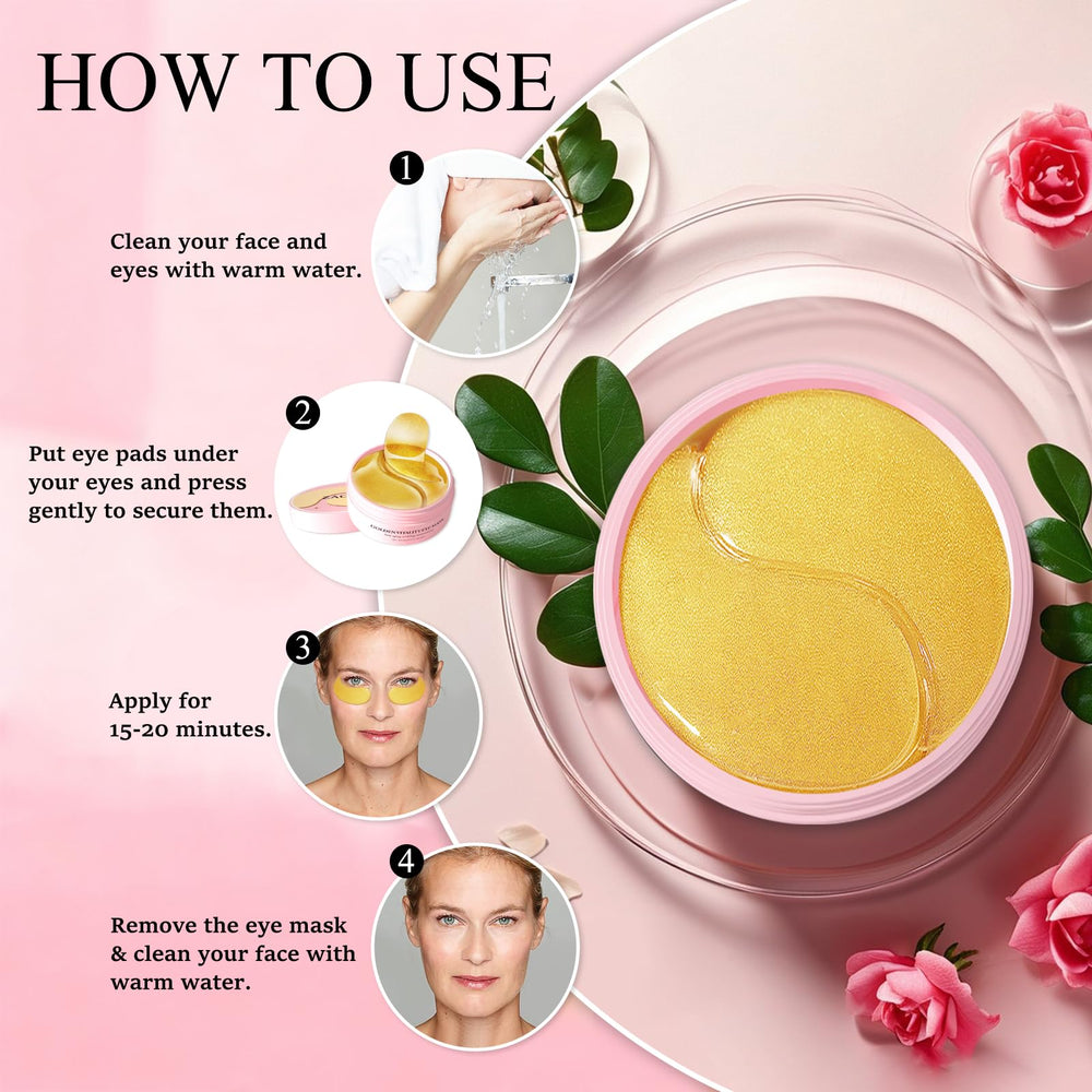 ZACUEEOCY hydrogel texture adheres gently to under-eye area with nourishment