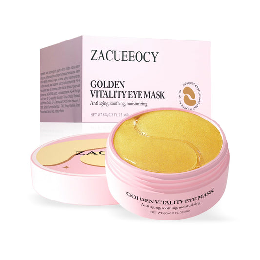 ZACUEEOCY under-eye mask jar close-up highlighting hydration