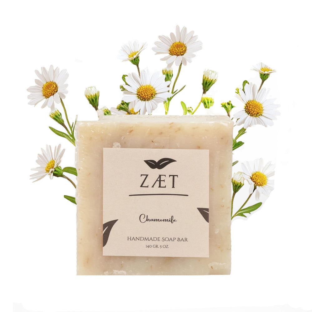 ZÆT Chamomile Soap Bar 8-Pack packaging signals a gentle daily cleanse.