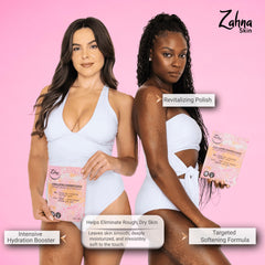 Zahna Skin Pink Himalayan Salt Scrub shimmering finish for radiant skin.