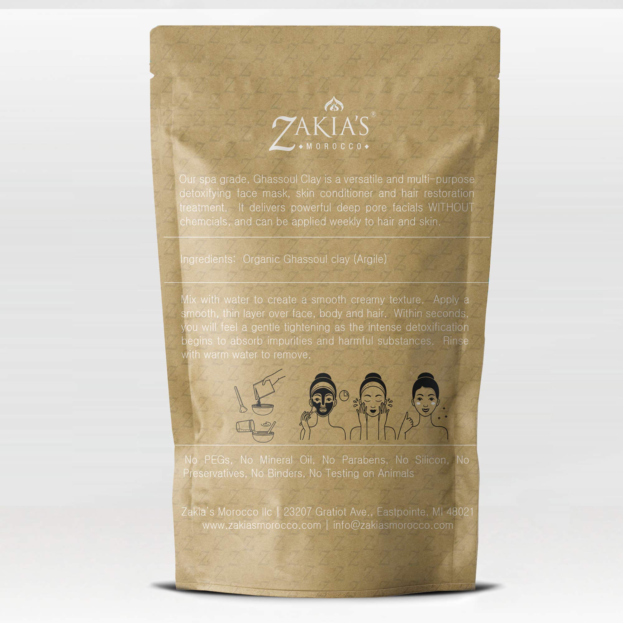 Detoxifying natural clay helps balance skin without over-drying.