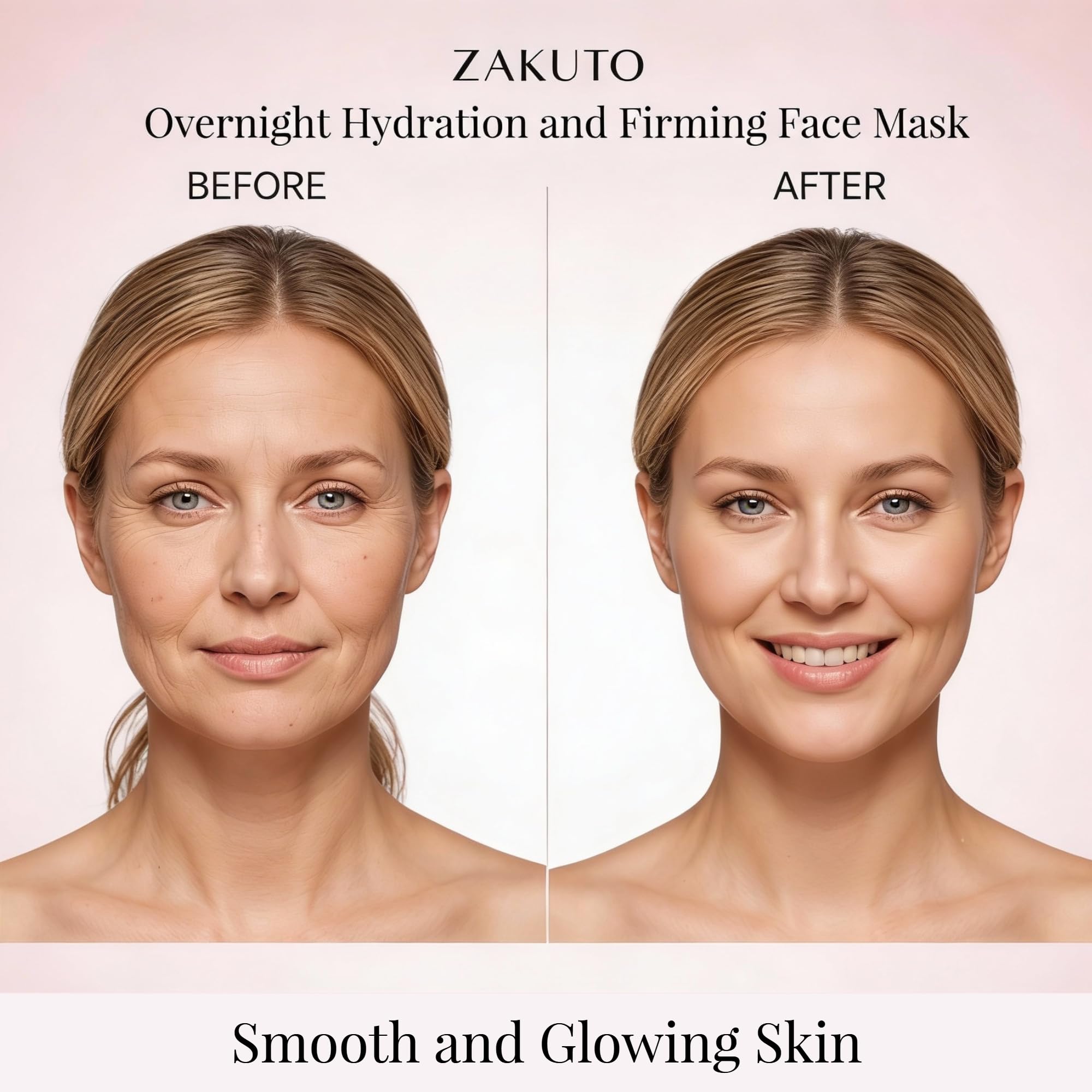ZAKUTO night mask ready for sleep with clear, peel-off formula