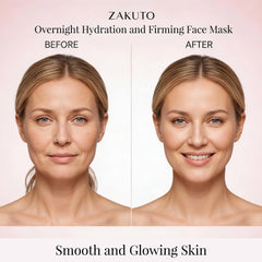 ZAKUTO night mask ready for sleep with clear, peel-off formula