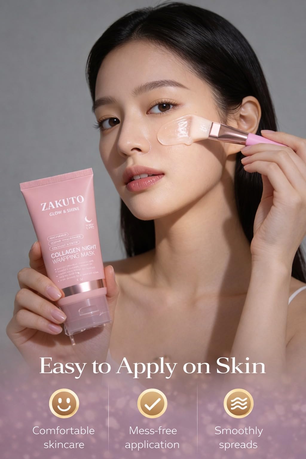 ZAKUTO vegan cruelty-free claim shown on packaging beside the product