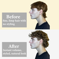 ZAMANIYA before and after scale comparison showing fuller hair volume
