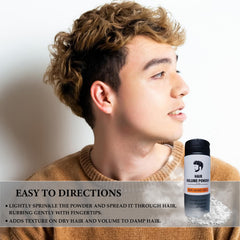 ZAMANIYA lifestyle styling scene with a man achieving natural matte texture