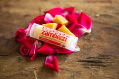 Zambeezi Wild Rose balm offers floral softness for chapped lips