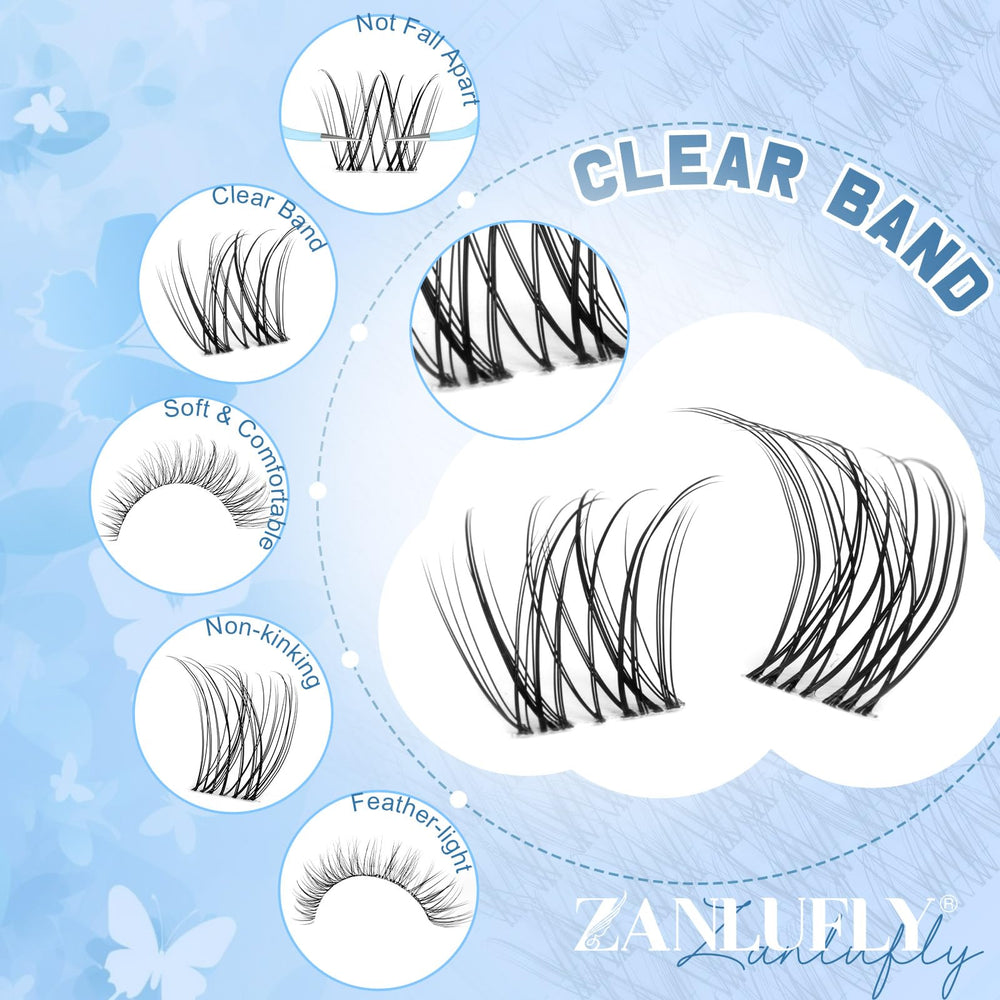 ZANLUFLY 3D wispy lashes mimic real lashes with feather-light texture