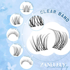 ZANLUFLY 3D wispy lashes mimic real lashes with feather-light texture