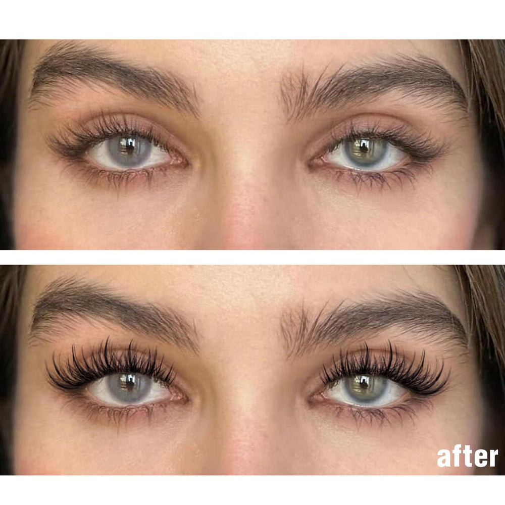 Zanlufly charming-wispy-look offers fine, split lashes for natural fullness.