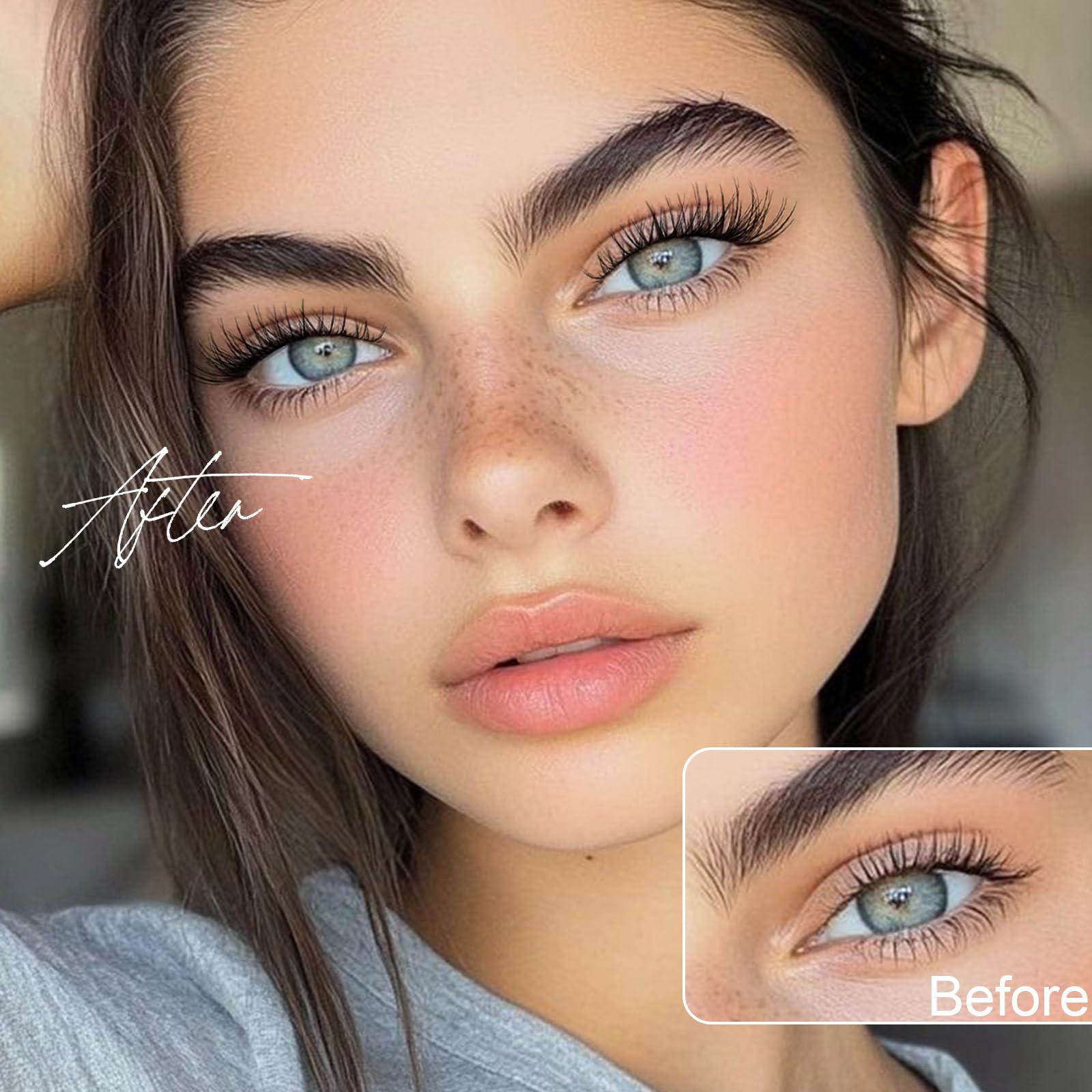 ZANLUFLY clear band cluster lashes adaptable to different styles