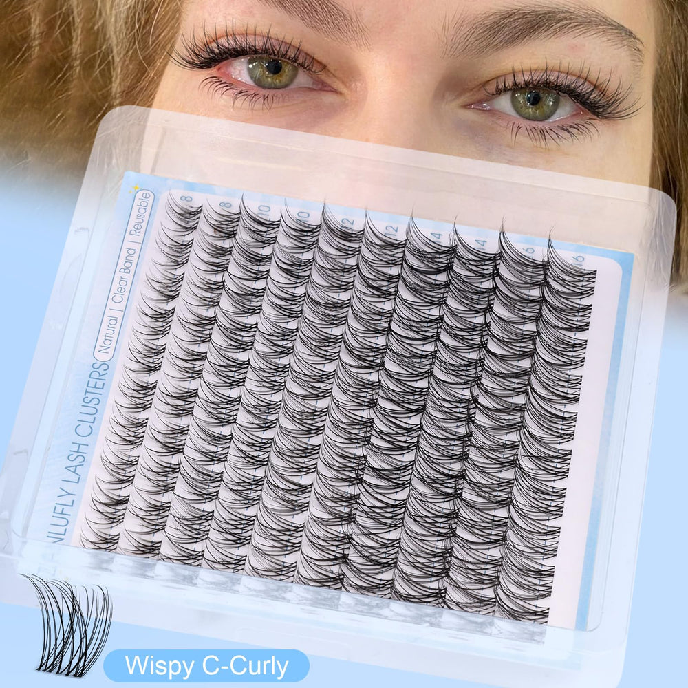 ZANLUFLY strong-hold lash bond keeps clusters secure up to 72 hours