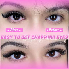 Zanlufly lash clusters wispy 14-16mm for fuller evening look