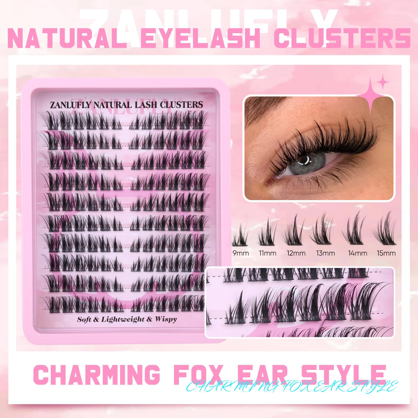 Zanlufly lc-curly-lashes hold curl from every angle for a consistent lift.