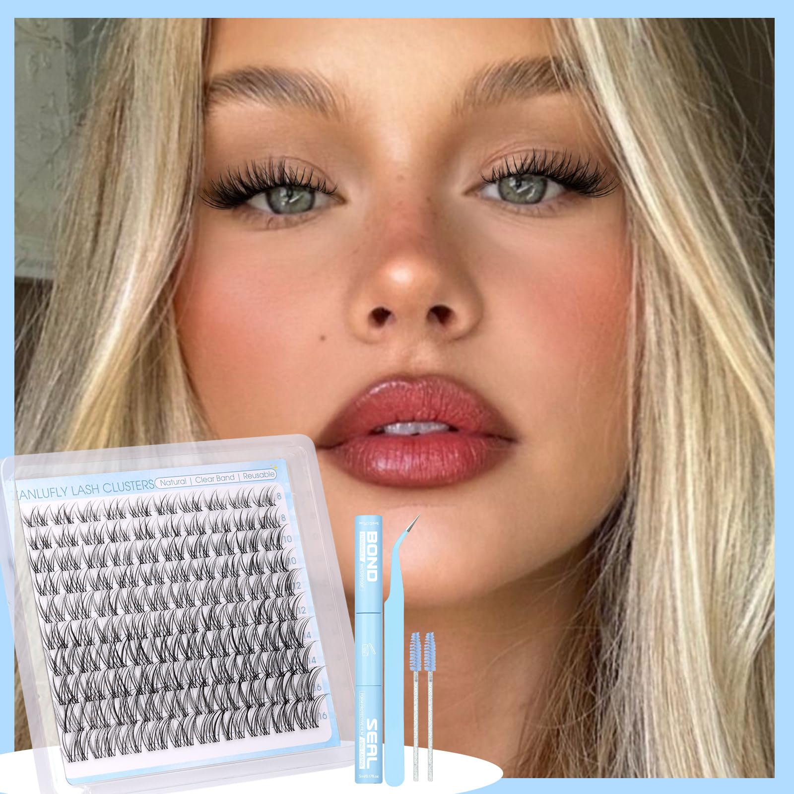ZANLUFLY professional tweezers enable easy, precise lash application