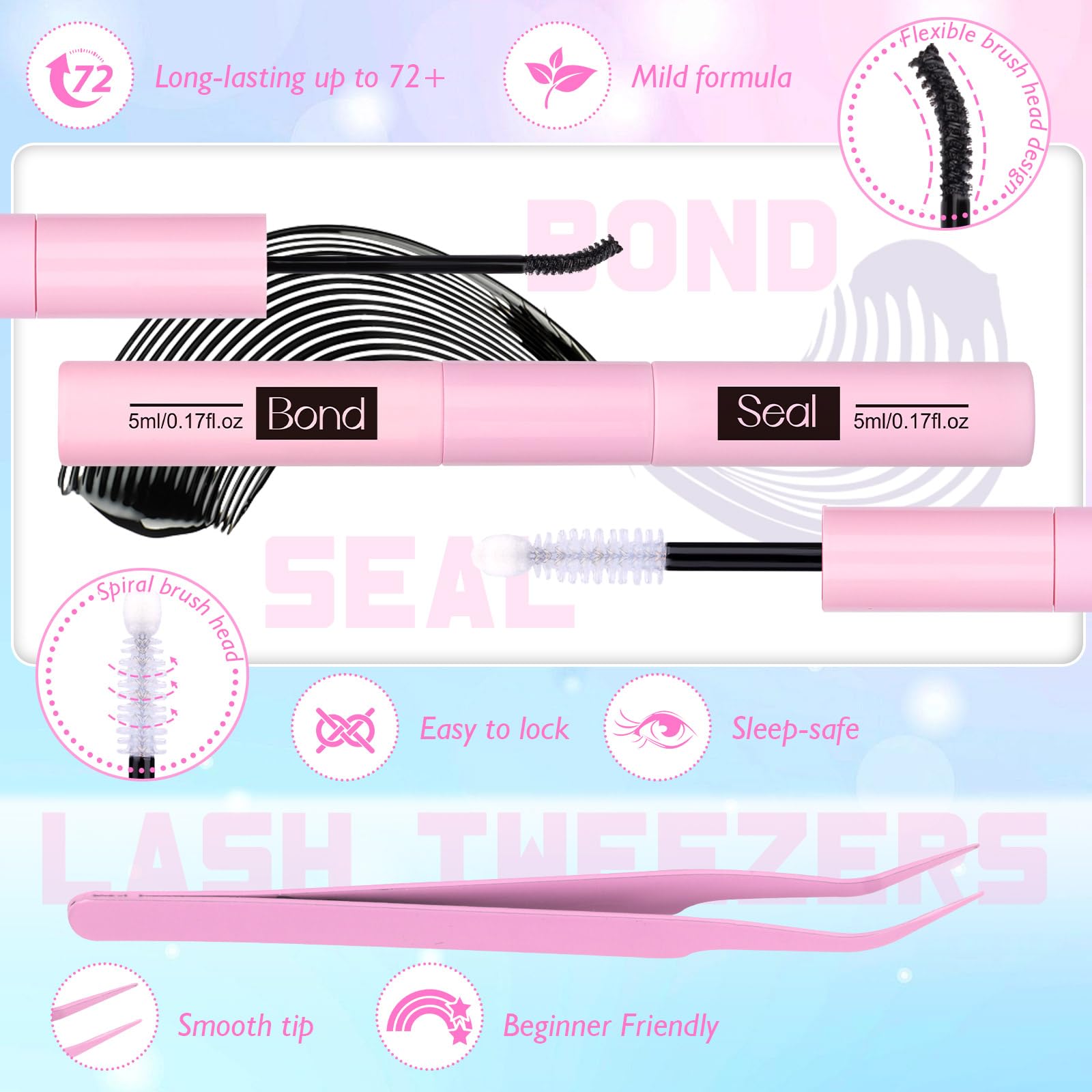 zanlufly soft cotton-band lashes stay comfortable for long wear.