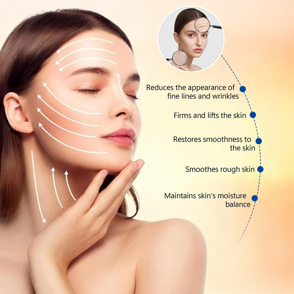 ZannWnm face serum application steps showing easy massage until absorbed.