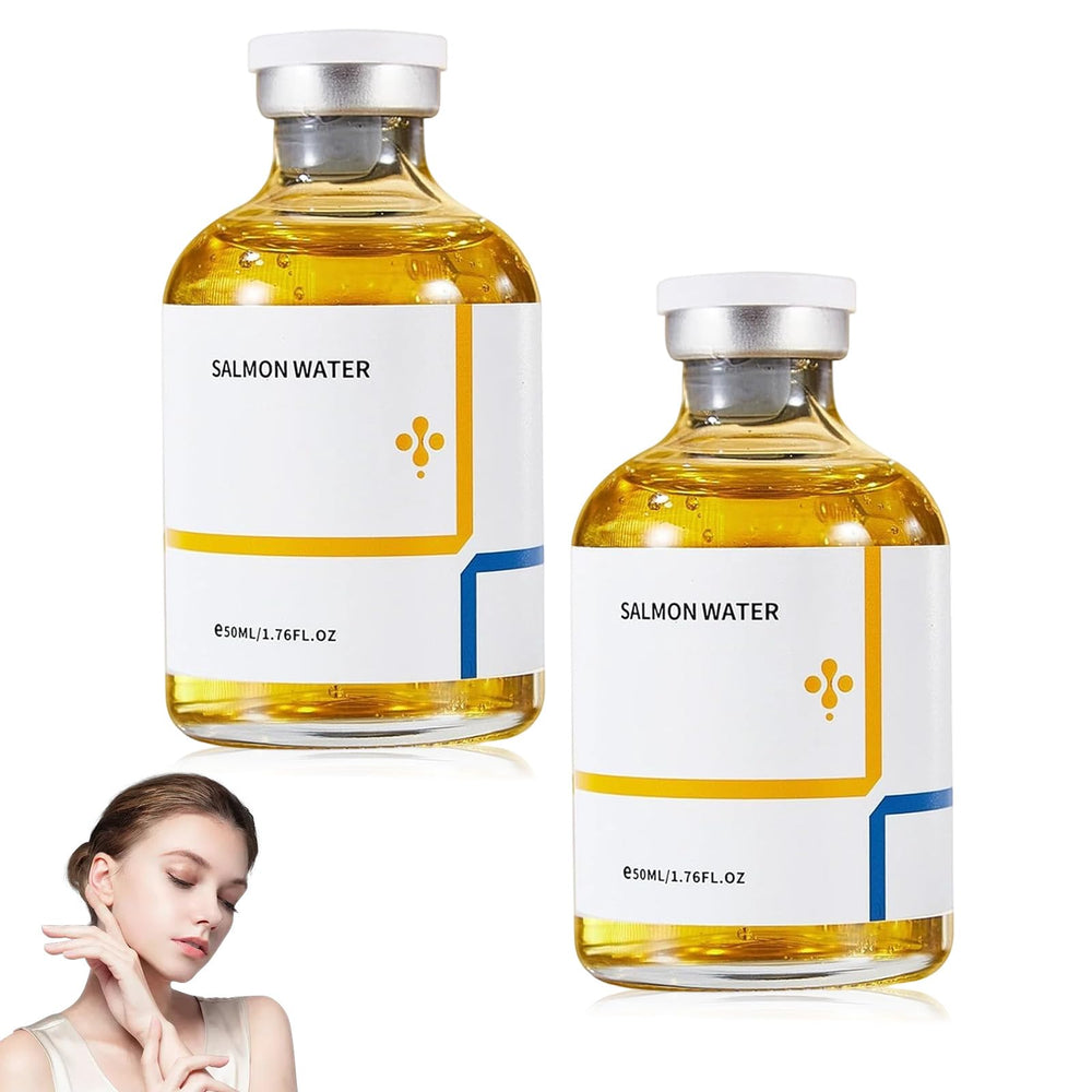 ZannWnm Salmon Serum bottle for deep hydration and radiant skin.