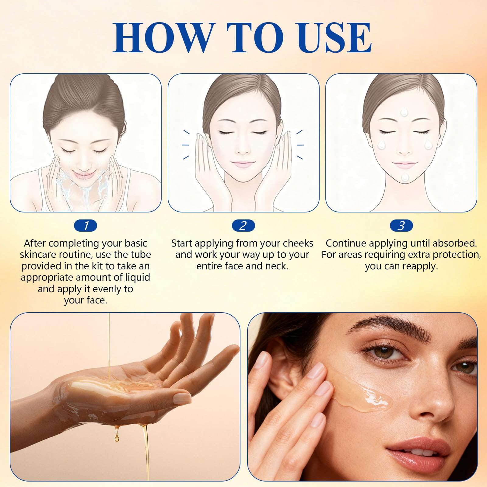 ZannWnm serum texture close-up indicates water-light formula.