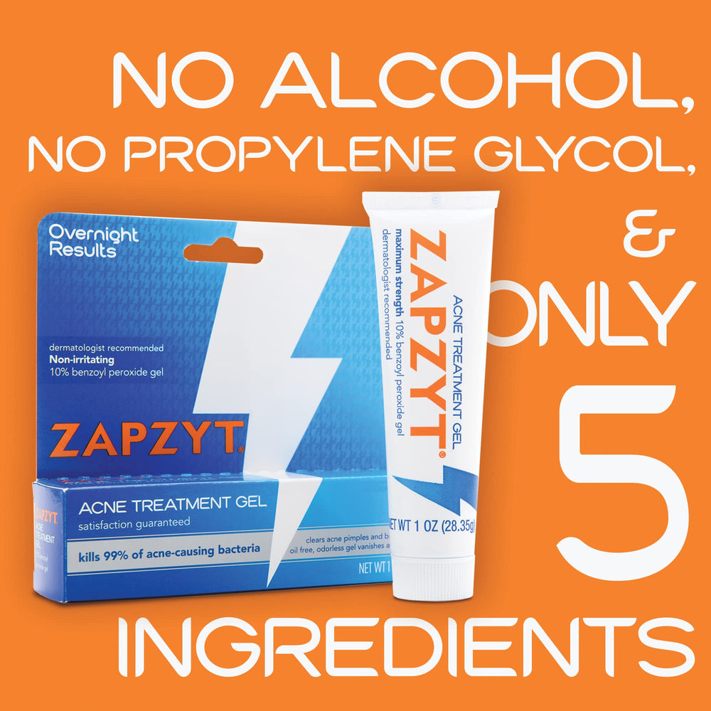 Zapzyt Acne Treatment packaging showing two-step routine