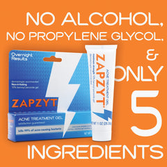 Zapzyt Acne Treatment packaging showing two-step routine
